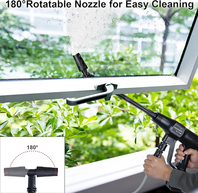 Pressure Washer Cordless Battery Powered 1450PSI with 2×4.0Ah Battery,Battery Operated Pressure Washer,Portable Power Washer Handheld for Car Cleaning