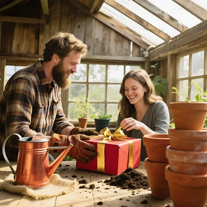 LeMotech Gardening Tools, 10-Piece Heavy Duty Garden Hand Tools Set with Wooden Handle, Durable Fashion Organizer Bag for Garden Supplies, Gardening Gifts for Women Grandmother, Yellow Floral Pattern