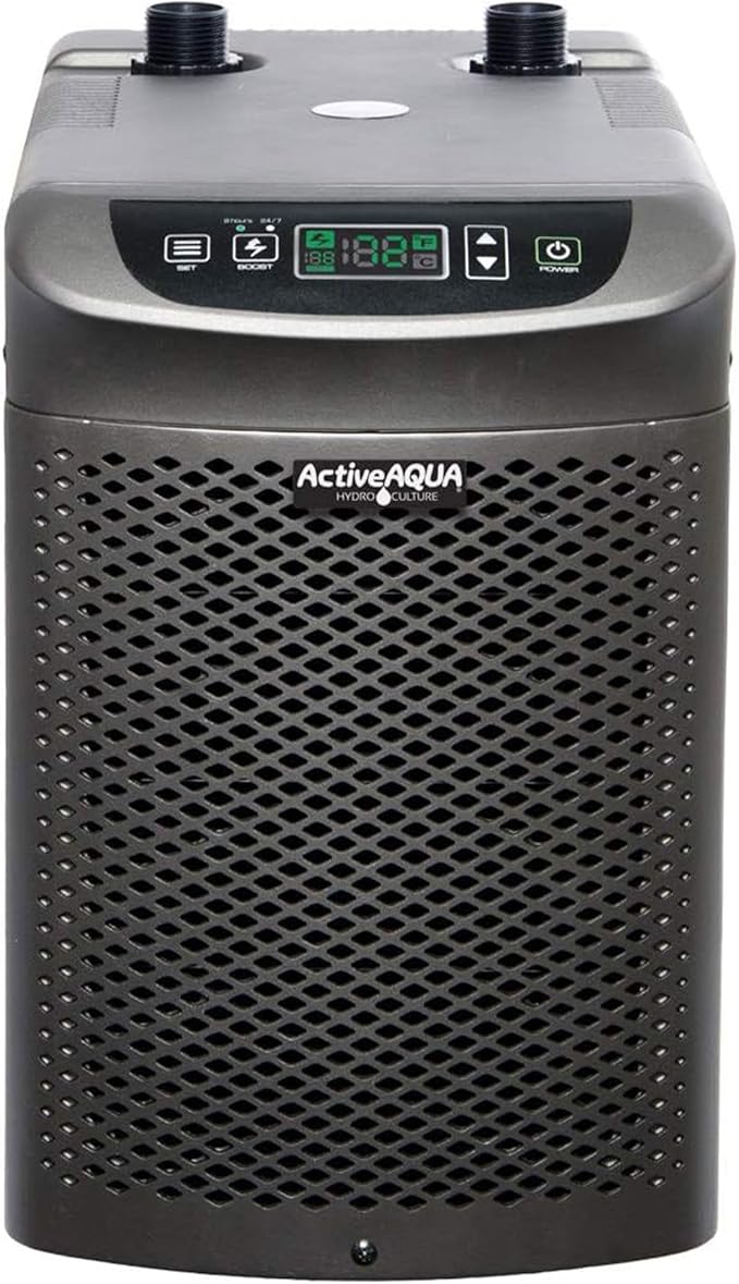 ACTIVEAQUA Hydroponic Water Chiller Cooling System with Remote Control and Freestanding Mounting Type for Home and Kitchen, Black