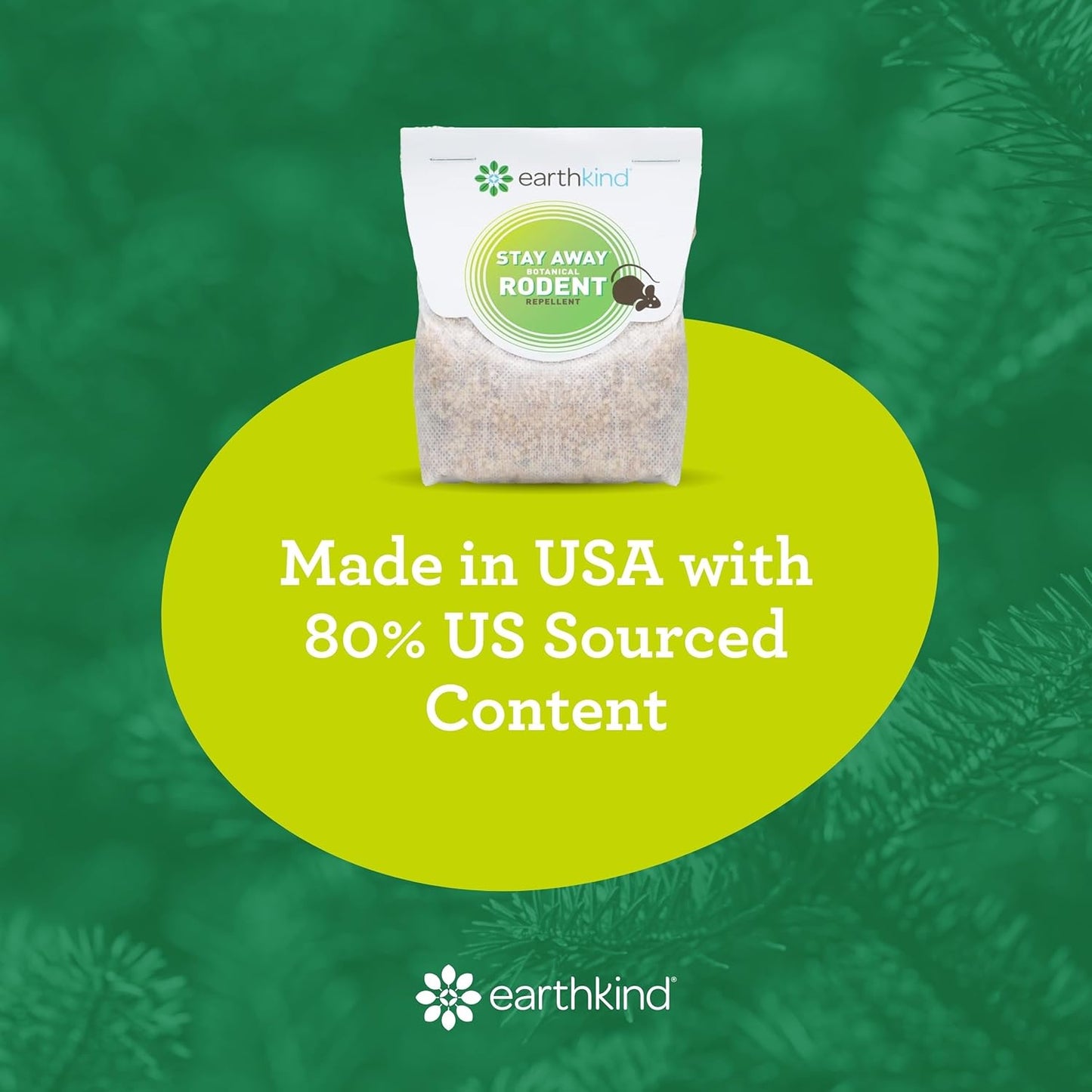 Stay Away Rodent Repellent - Pest Control for Indoor Use - Safe for Kids & Pets When Used as Directed - with Plant Fibers, Balsam Fir & Fragrance Oil - 4-Pack