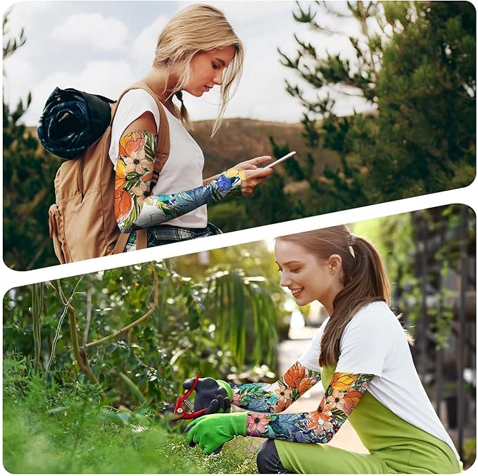 Gardening Sleeves for Women Farm Sun Protection Thorn Proof Cooling Arm Sleeves to Cover Arms for Garden Sports