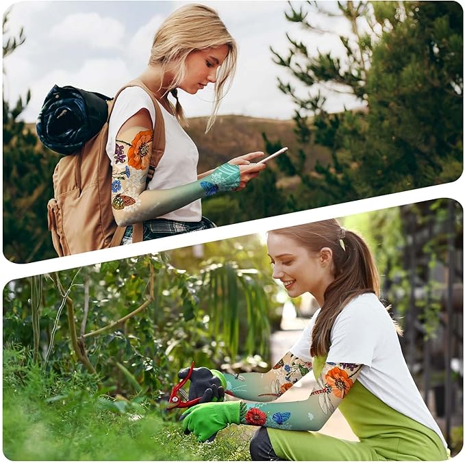 Gardening Sleeves for Women Farm Sun Protection Thorn Proof Cooling Arm Sleeves to Cover Arms for Garden Sports