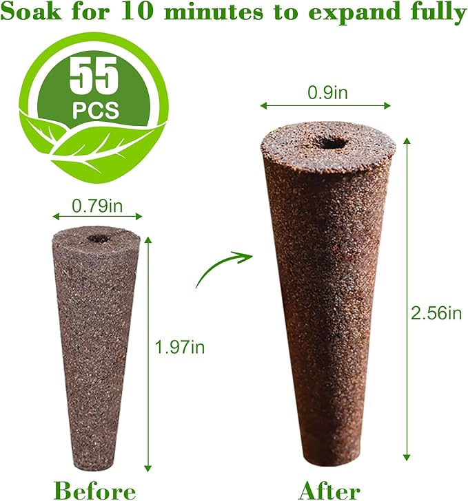 110 Pcs Seed Pod Kit for Aerogarden with 55 Grow Sponges, 54 Pot Lables &1 Tweezer, Grow Anything Kit for Indoor Hydroponics Growing System, Replacement Root Growth Sponges for Aero Garden iDOO...