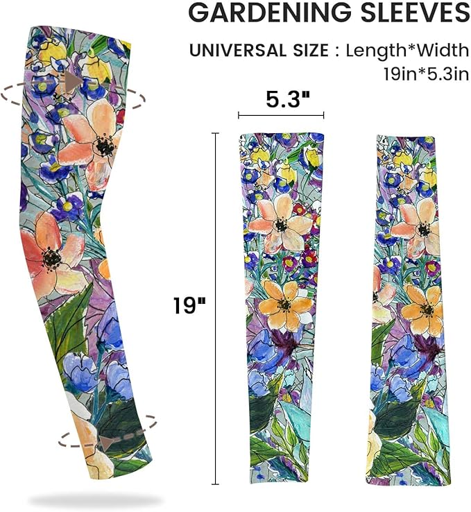 Gardening Sleeves for Women Farm Sun Protection Thorn Proof Cooling Arm Sleeves to Cover Arms for Garden Sports