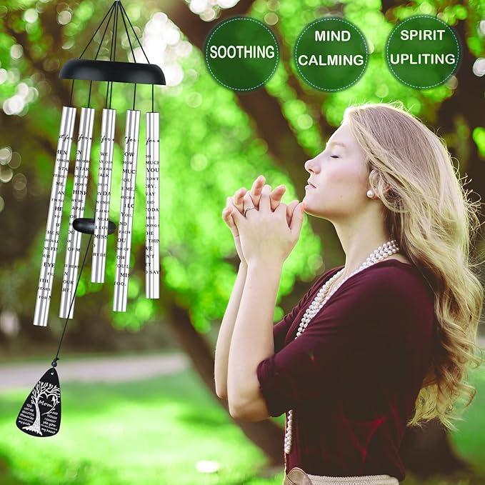 Bereavement Sympathy Memorial Gifts for Loss of Mom Mother, Sympathy Memorial Wind Chimes for Loss of Mother Sympathy Gifts, in Memory of Loved One Gifts