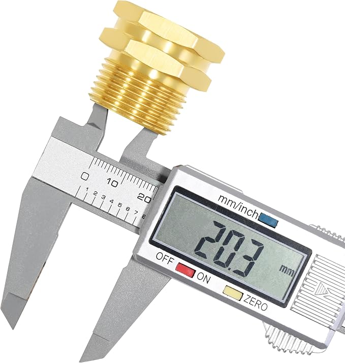 TAROSE 2 Pack Brass Garden Hose Adapter, 3/4” GHT Female x 3/4” NPT Male Connector, GHT to NPT Adapter Hose Fitting,Brass Garden Hose to Pipe Fittings Connect