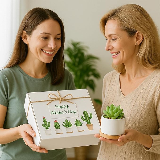 ZOUTOG Succulent Pots 3.1 Inch,6 Pack Succulent Planters,Small Pots for Plants with Drainage and Tray,White Ceramic Flower Planters for Indoor Plants,Home,Office,Desk