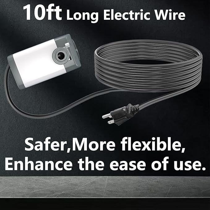 Pond Pumps 880GPH Submersible Water Pump with 10ft long cord for Fountains, Hydroponics, Ponds, Aquariums & More