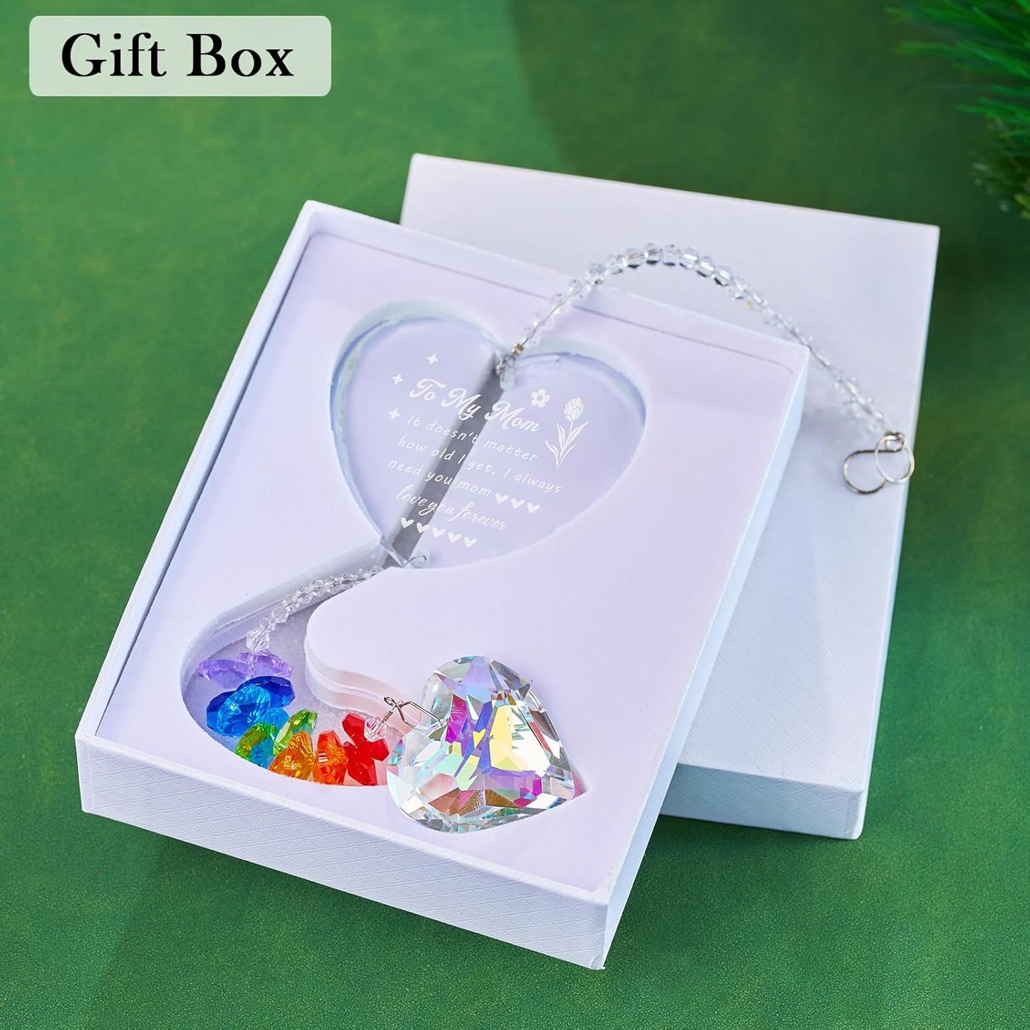 Sympathy Gifts for Loss of mom Crystal suncatcher Memorial Gift for Loss of Mother Condolence Bereavement Remembrance Gifts in Memory Sympathy for Loss of Loved one (Mom Memorial)