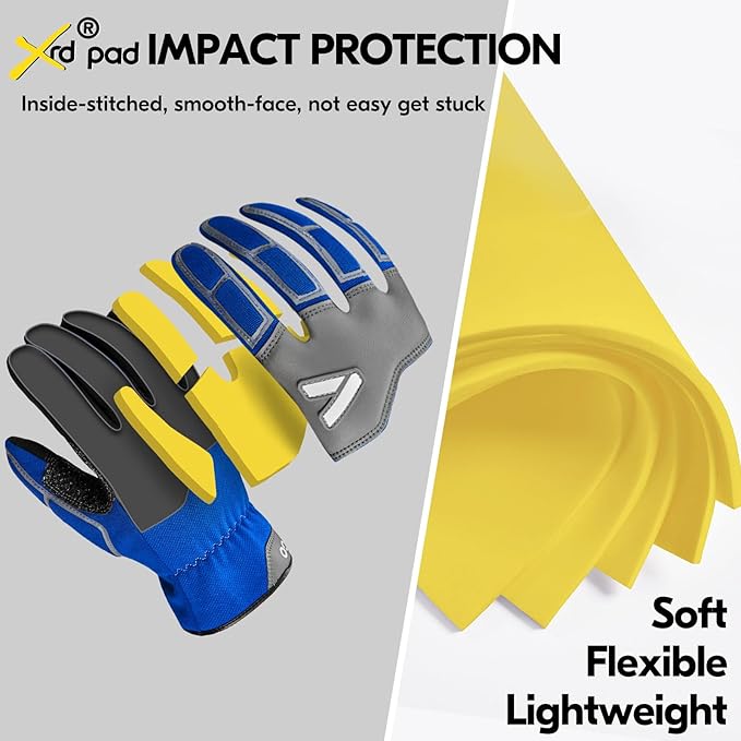 Vgo... Work Gloves for Men,Leather Safety Work Gloves,Scratch protection,Thornproof,Touchscreen(CA7777/CA7780/GA7776/PA7775)