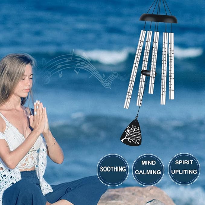 Cardinal Memorial Sympathy Wind Chimes for Loss of Loved One, Bereavement Sympathy Memorial Gifts for Loss of Mother Mom Father Dad Windchimes in Memory of A Loved One, A Limb Has Fallen Family Tree
