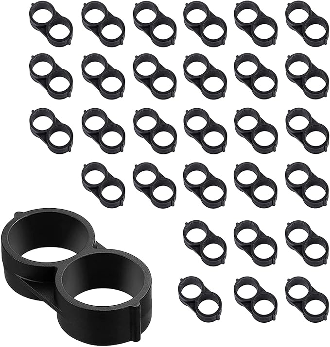 BEADNOVA Drip Irrigation Connectors 30 Pcs 1/2 Inch Barbed Drip Line Plugs End Caps Irrigation Connectors for 1/2 Inch Tubing Water Tubing Gardening Supplies (30pcs)