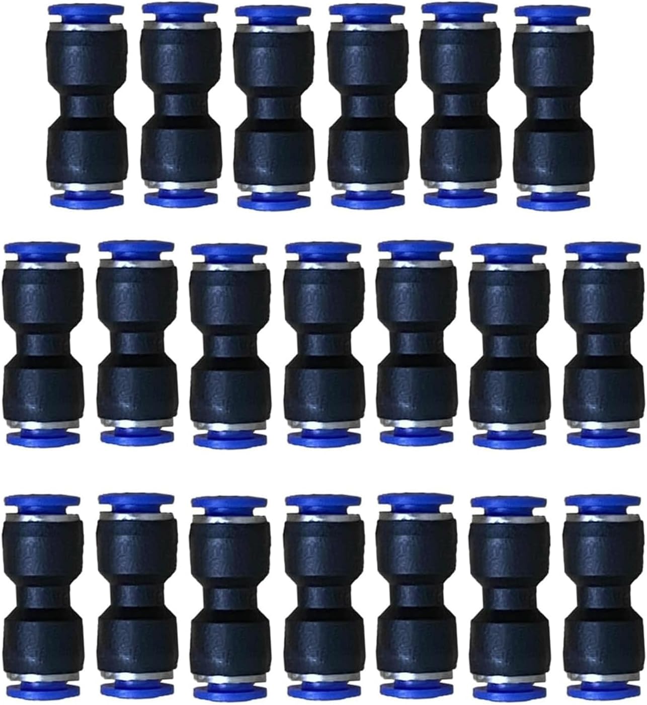 12mm OD Pneumatic quick Connector Push to Connect fittings Straight Union/Coupler (Pack of 20)