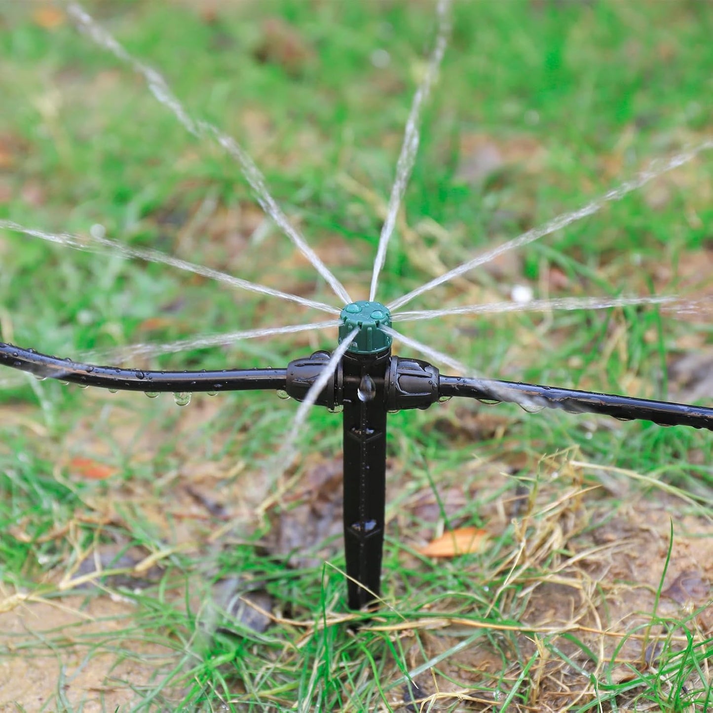 Drip Irrigation Emitters for 1/4" Tubing,Adjustable 360 Degree Automatic Irrigation Dripper on 6.5" Arrow Stake for Garden Irrigation System(30Pcs Irrigation Drippers)