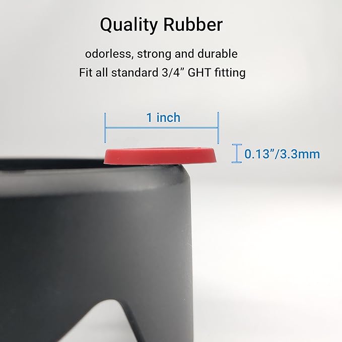 44 Pcs Garden Hose Gasket Fit, Garden Hose Washers Rubber Washers Thick for All Standard 3/4" Garden Hose and Water Faucet Fittings