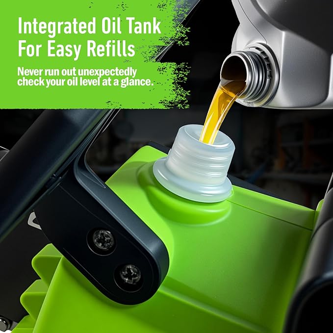 12-Inch Brushless Chainsaw, Cordless Chain saw,1000W Motor with 2 × 4.0Ah Batteries & 2 Guide Bars, 3 Chains, Lightweight Handheld Saw for Tree Trimming, Wood Cutting, Pruning