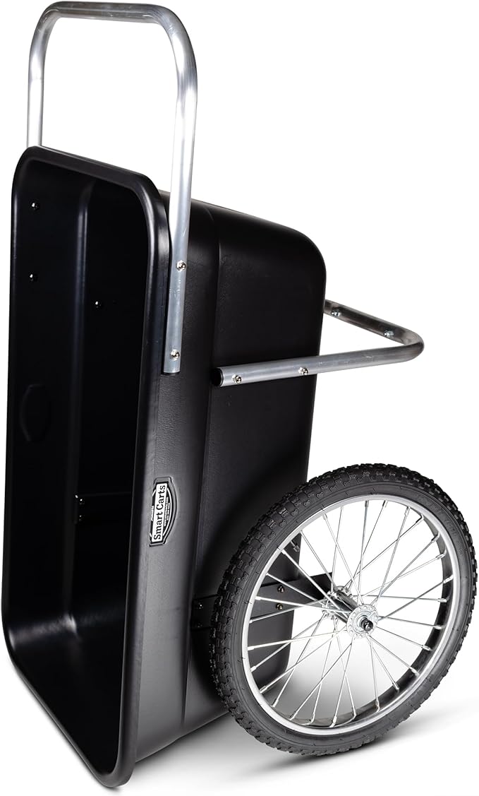 Smart Carts Premium Yard Cart - Strong, Lightweight, and Perfectly Balanced (20" Flat Free Wheels)