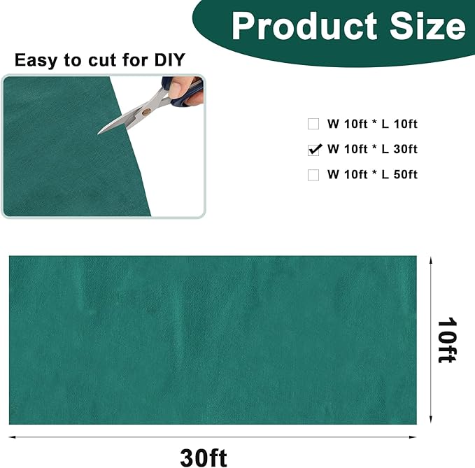 NNG 10x30ft Plant Covers Freeze Protection Frost Blankets 1.35oz/yd² Non-Woven Fabric Floating Row Cover Plant Blanket Protector Garden Winterize for Winter Outdoor Plants,Vegetables