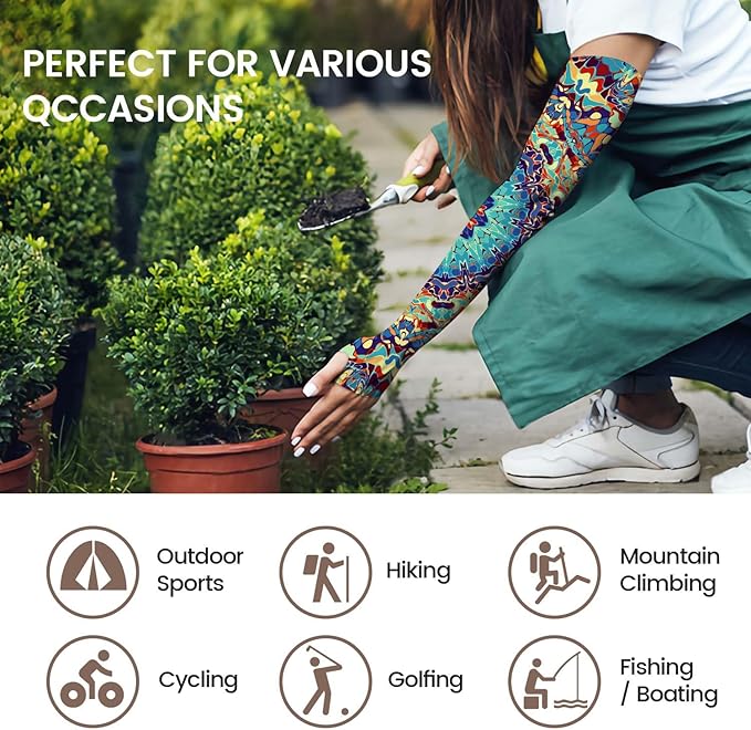 Gardening Sleeves for Women Farm Sun Protection Thorn Proof Cooling Arm Sleeves to Cover Arms for Garden Sports