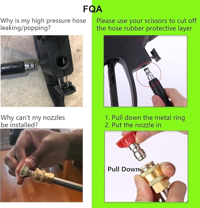 5000PSI Pressure Cleaner 2025 2.8GPM High Power Cleaner with 4 Pressure Nozzle and Soap Bottle for Home, Car Washing, Fence Cleaning, Patio (Light Green)