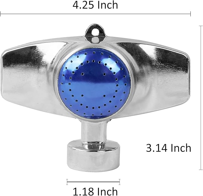 Hourleey 360 Degree Metal Spot Sprinkler, Lawn Sprinklers for Yard, Circle Pattern Sprinkler with Gentle Water Flow for Small Area Yard Lawn Garden Watering, Coverage Up to 30FT (4)