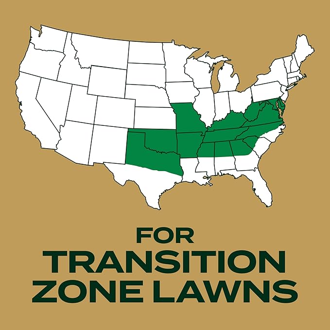 Scotts EZ Seed Patch & Repair Southern Gold Blend for Tall Fescue Lawns, Mulch, Grass Seed and Fertilizer for Bare Spots and Repair, Bred for The South, 20 lbs.