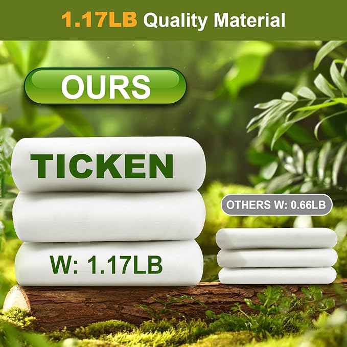 Winter Cloth Plant Protection Covers 10 FT x 20 FT Reusable Cold Weather White Plant Covers Outdoor - Outdoor Frost Cloth for Seasonal Delay