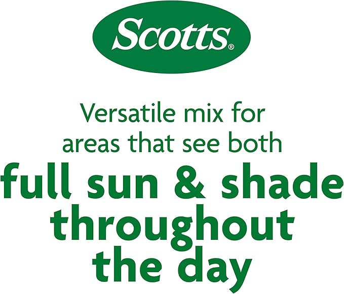 Scotts Professional Turfgrass Seed Sun and Shade Mix, Uncoated, 99.9% Weed Free, 50 lbs.