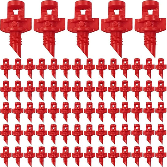 RONYOUNG 210PCS 360 Degree Misting Nozzle Irrigation, Sprinklers Sprayer for Garden Irrigation System, Micro Sprayer Refraction Automizing Drippers
