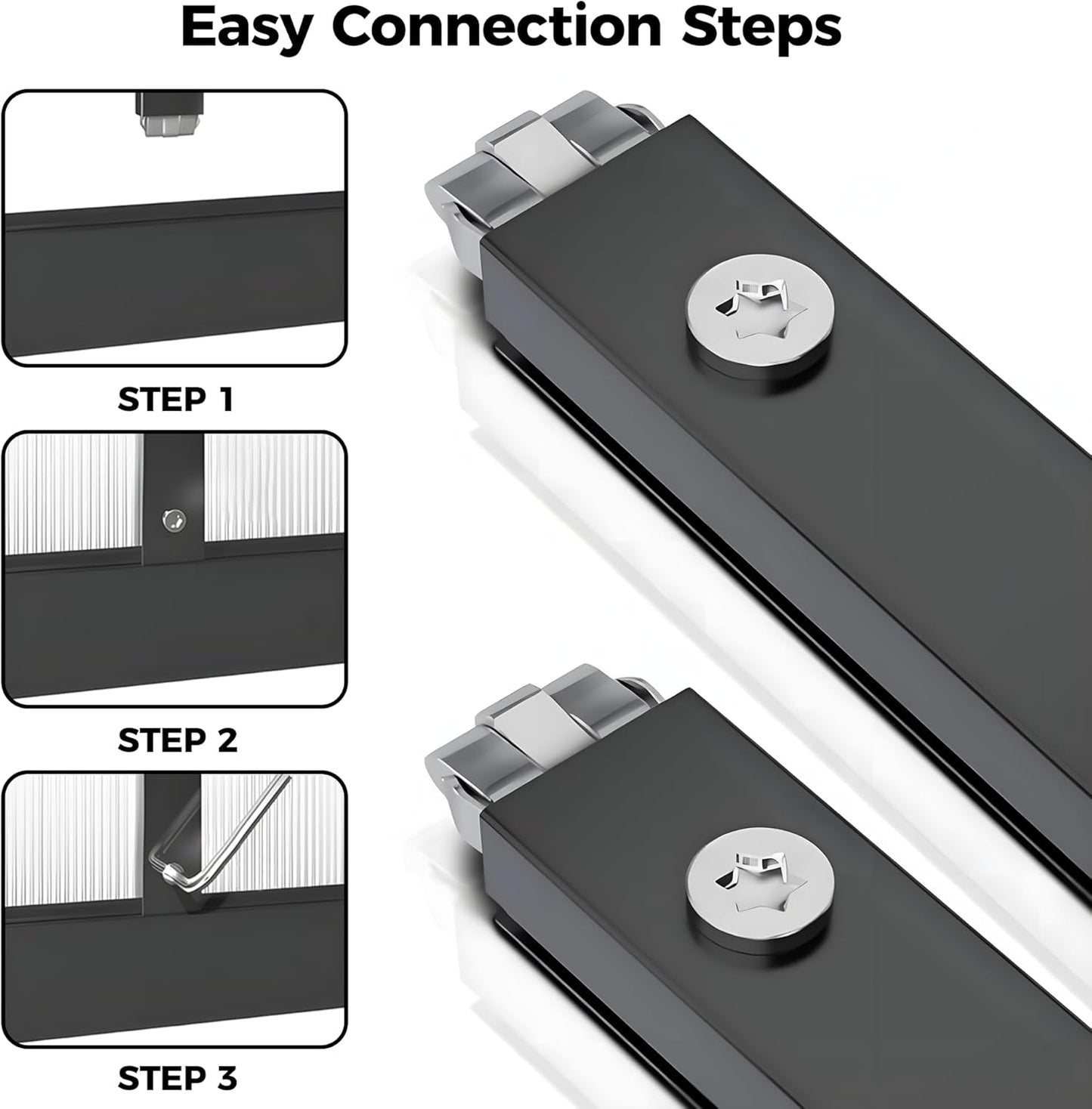 10x12 FT Greenhouse for Outdoors, Polycarbonate Greenhouse with Roof Vent, Enhanced Aluminum Large Walk-in Green House for Garden Backyard