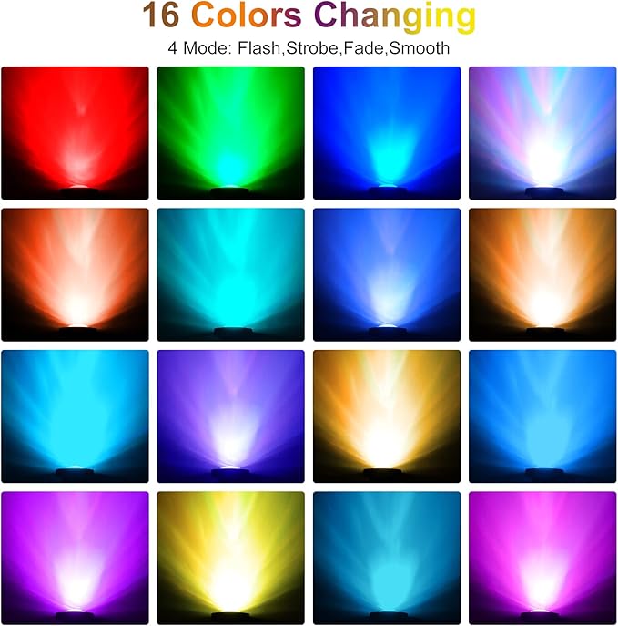 RGB Pond Lights with Timer, LED Underwater Submersible Colorful Landscape Spotlights, 98ft Remote Control IP68 Waterproof Fountain Lights for Fish Aquarium Tank Garden Yard Pool (Set of 6)