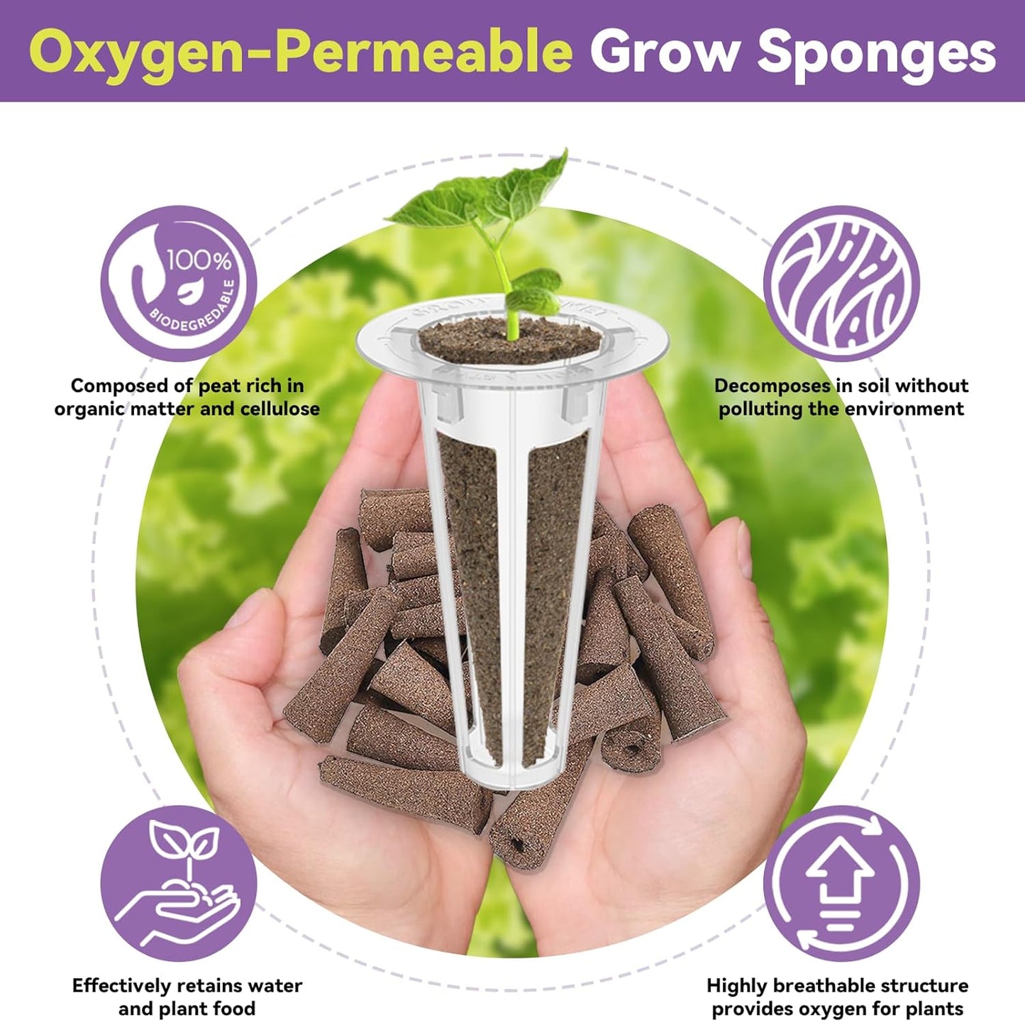 LYKOCLEAN Red Romaine Lettuce Seed Pods for AeroGarden, Ahopegarden, iDOO Hydroponics Growing System Indoor Herb Garden, 400+ Seeds(7-Pods)