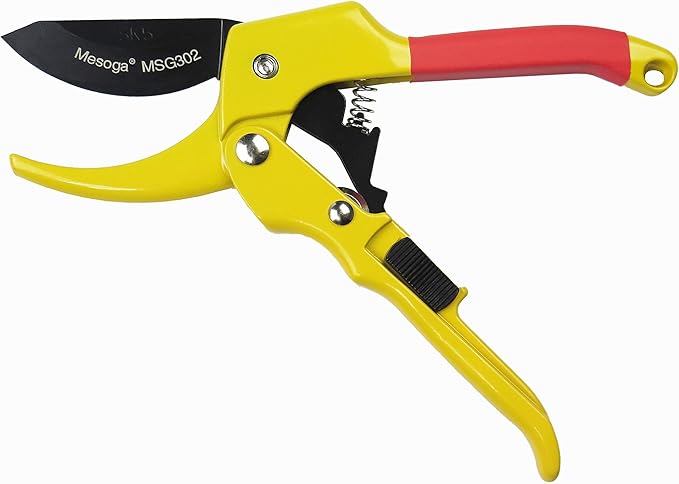 Bypass Pruning Shears 8 Inch Sharp and Easy to Hold Garden Shears, Clippers, Scissors (MSG302)