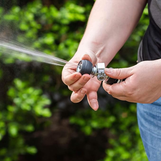 Garden Hose Reel Retractable 1/2" x 130ft Wall Mounted Hose Reel Automatic Rewind, Any Length Lock with 9 Patterns Sprayer Nozzle, Quick Connector and Adjustable shot Nozzle-Seaweed Green