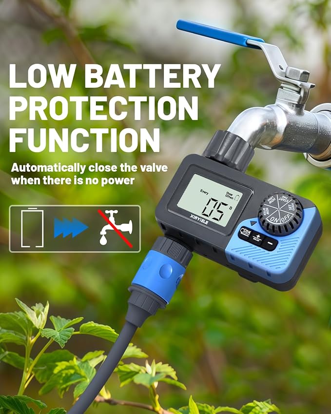 Smart Sprinkler Timer, Programmable Garden Smart Hose Watering System Equipment for Garden, Automatic Irrigation for Yard/Lawn, 1 Outlet