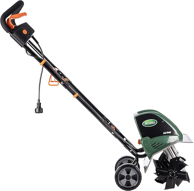 Scotts Outdoor Power Tools TC70001S Electric Tiller, 11-Inch, 8.5-Amp, Green