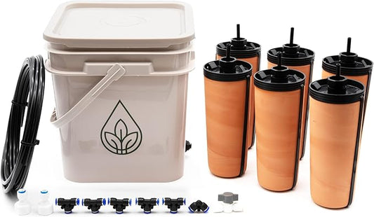 Thirsty Earth: CottaCup Automatic Olla Watering System for Your Garden (6 Cup Kit)