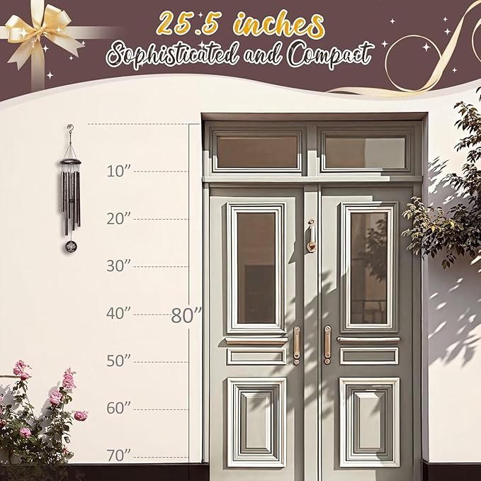 Memorial Gifts for Loss of Grandmother, 25''Memorial Wind Chimes for Loss of Grandma,Sympathy Gifts for Loss of Grandmother, Bereavement, Condolence, Remembrance Gifts,Windchimes in Memory of Grandma
