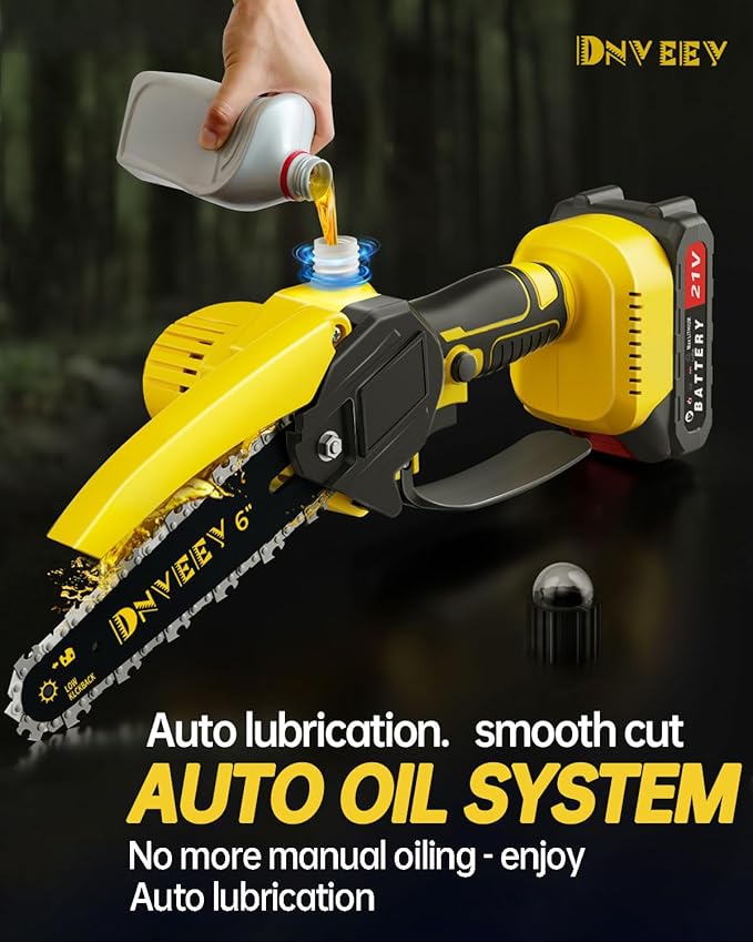 Cordless Pole Saw Electric Tree Trimmer, 2-in-1 Polesaw & Mini Chainsaw with Extension, Includes 2x21V Batteries & Complete Kit for Pruning & Limbing (DHS4088)