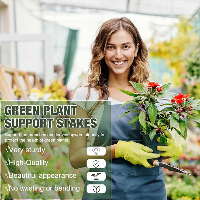 Stackable Monstera Plant Support Stakes,Garden Plant Stakes for Indoor and Outdoor Plants,Garden Accessories for Climbing Potted Plants,Plant Holder Stick for Support Tall Potted Plants(10pcs)