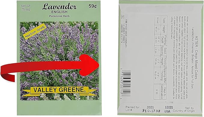 Set of 1000 Flower Seed Packets - Flower Seeds in Bulk - 15 or More Varieties Available - Great for Creating Colorful Gardens (1000)