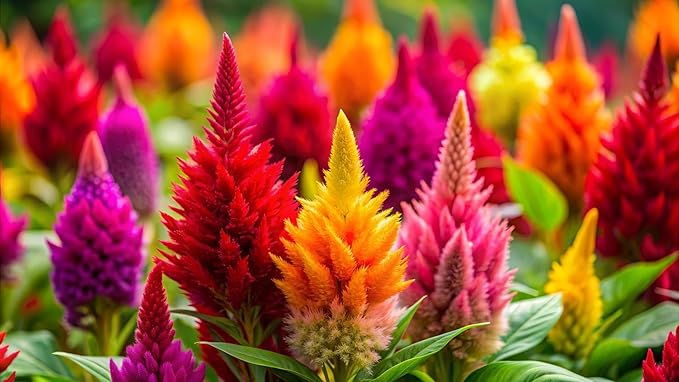 Celosia Plumosa Plumed Cockscomb Celosia Argentea 200+ Seeds Garden Flower Seeds