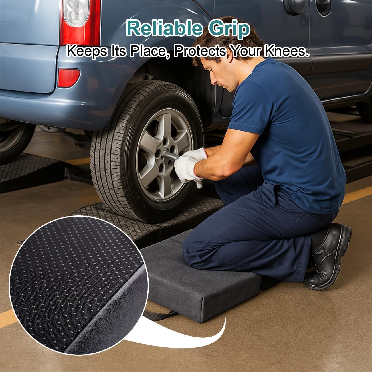 i frmmy Extra Thick Memory Foam Kneeling Cushion Pad- Garden Kneeler for Gardening, Bath Kneeler for Baby Bath, Knee Mat for Work, Extra Large 22x12 Inch, Thick 2.9 Inch (Dark Gray)