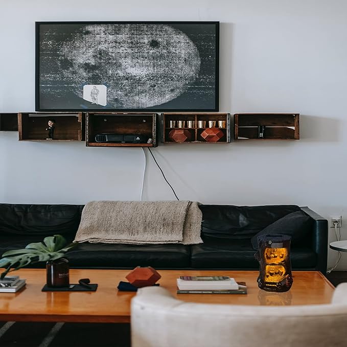 QWEWQE Tree House Solar Statue Outdoor Garden Statue with Solar Lights Fairy Tree House Indoor Outdoor Art Decoration Sculpture Lawn Ornaments for Patio Yard Outside Decorations