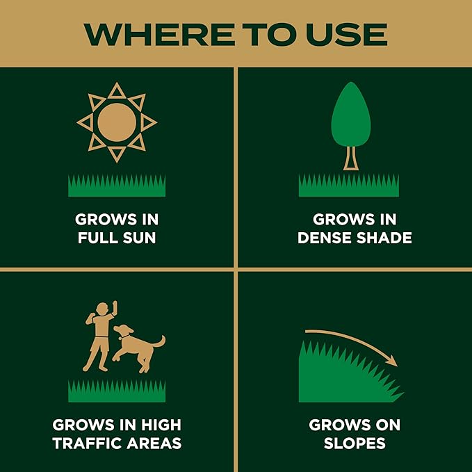 Scotts EZ Seed Patch & Repair Southern Gold Blend for Tall Fescue Lawns, Mulch, Grass Seed and Fertilizer for Bare Spots and Repair, Bred for The South, 3.75 lbs.