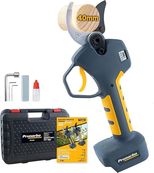 Electric Pruning Shears 40mm Compatible with Makita 18V Battery, Cordless Pruners for Gardening Heavy Duty Professional Electric Branch Cutter Tree Scissor 0.8''-1.6'' Adjustable Cutting(Only Body)