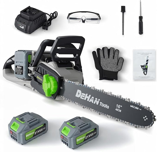 Brushless Mini Chainsaw Cordless Chain Saw Lightweight Electric Chainsaw Handheld Saw for Tree Trimming and Wood Cutting Pruning Saw (16 Inch)