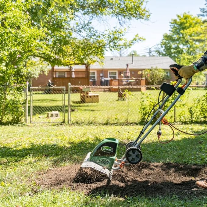 Scotts Outdoor Power Tools TC71420S Tiller, 20-Inch, 14-Amp, Green