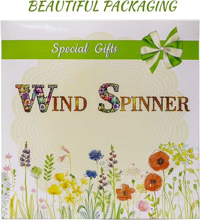 3D Hummingbird Wind Spinners for Yard and Garden Patio Decor 12 Inch Outdoor Metal Stainless Steel Wind Spinner Unique Gift Holiday Wind Sculptures