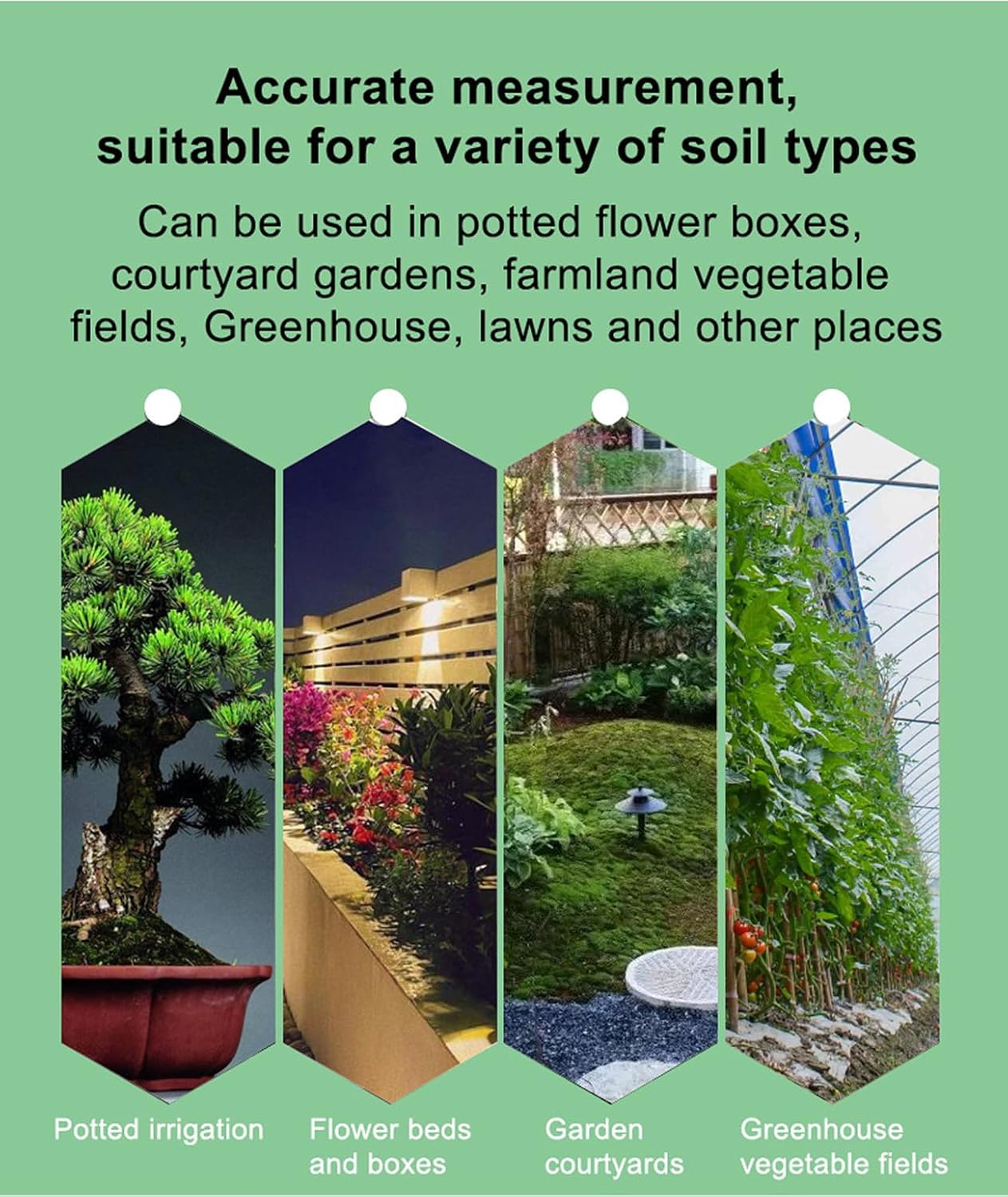 Smart Zigbee Soil Moisture Sensor,Zigbee hub Needed,Accurate Measure Capacitive Probe Moisture/Temperature Meter for Garden Planting Compatible with Homey Hubitat SmartThings Home Assistant